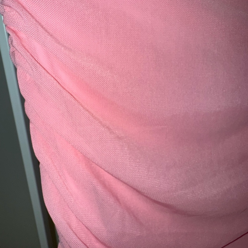 Pink Ruched Skirt - Picture 2 of 3